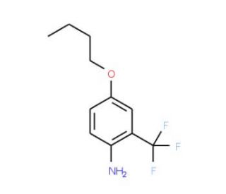 4-Butoxy-2-(trifluoromethyl)aniline - chemical structure image