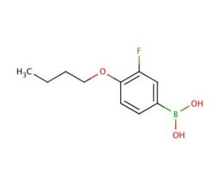 4-Butoxy-3-fluorophenylboronic acid (CAS 156487-13-7) - chemical structure image