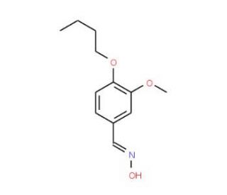 4-Butoxy-3-methoxy-benzaldehyde oxime (CAS 2411-34-9) - chemical structure image