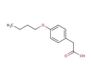 4-Butoxyphenylacetic acid (CAS 4547-57-3) - chemical structure image