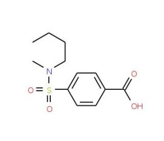 4-{[butyl(methyl)amino]sulfonyl}benzoic acid - chemical structure image