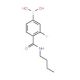 4-(Butylcarbamoyl)-3-fluorobenzeneboronic acid (CAS 874289-17-5) - chemical structure image
