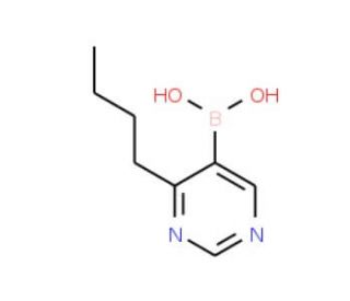 4-Butylpyrimidine-5-boronic acid (CAS 1072945-78-8) - chemical structure image