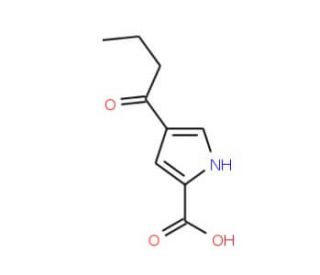 4-Butyryl-1H-pyrrole-2-carboxylic acid - chemical structure image