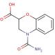4-carbamoyl-3,4-dihydro-2H-1,4-benzoxazine-2-carboxylic acid - chemical structure image