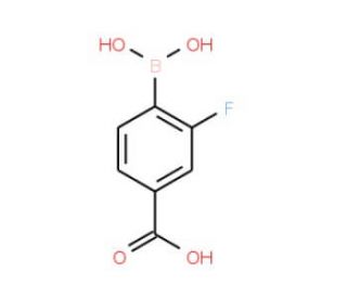 4-Carboxy-2-fluorophenylboronic acid (CAS 851335-07-4) - chemical structure image