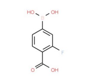4-Carboxy-3-fluorophenylboronic acid (CAS 120153-08-4) - chemical structure image
