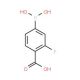 4-Carboxy-3-fluorophenylboronic acid (CAS 120153-08-4) - chemical structure image