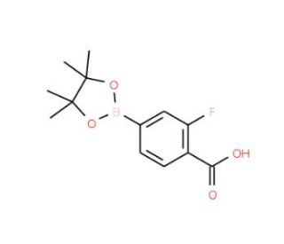 4-Carboxy-3-fluorophenylboronic acid, pinacol ester (CAS 867256-77-7) - chemical structure image