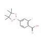 4-Carboxy-3-fluorophenylboronic acid, pinacol ester (CAS 867256-77-7) - chemical structure image