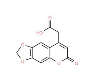 4-Carboxymethyl-6,7-methylenedioxycoumarin (CAS 97744-77-9) - chemical structure image