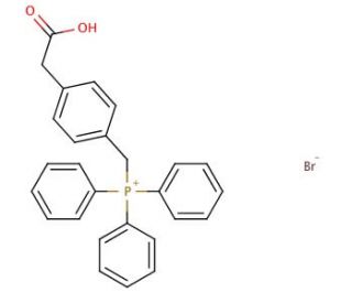 [4-(carboxymethyl)benzyl](triphenyl)phosphonium bromide (CAS 142620-97-1) - chemical structure image