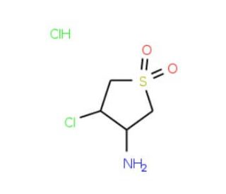 4-chloro-1,1-dioxidotetrahydrothien-3-ylamine hydrochloride - chemical structure image