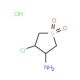 4-chloro-1,1-dioxidotetrahydrothien-3-ylamine hydrochloride - chemical structure image