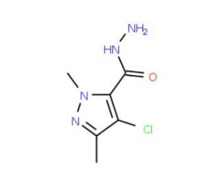 4-Chloro-1,3-dimethyl-1H-pyrazole-5-carbohydrazide - chemical structure image