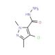 4-Chloro-1,3-dimethyl-1H-pyrazole-5-carbohydrazide - chemical structure image