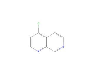 4-Chloro-1,7-naphthyridine (CAS 16287-97-1) - chemical structure image