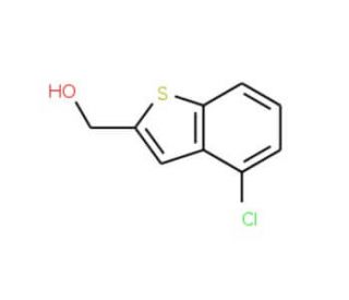 (4-Chloro-1-benzothiophen-2-yl)methanol - chemical structure image