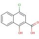 4-chloro-1-hydroxynaphthalene-2-carboxylic acid (CAS 5409-15-4) - chemical structure image