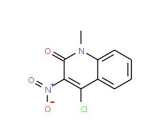 4-Chloro-1-methyl-3-nitroquinolin-2(1H)-one (CAS 79966-13-5) - chemical structure image
