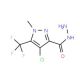 4-Chloro-1-methyl-5-trifluoromethyl-1H-pyrazole-3-carboxylic acid hydrazide - chemical structure image