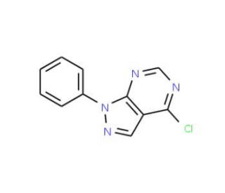 4-chloro-1-phenyl-1H-pyrazolo[3,4-d]pyrimidine (CAS 5334-48-5) - chemical structure image