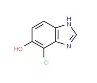 4-Chloro-1H-benzoimidazol-5-ol (CAS 124841-30-1) - chemical structure image