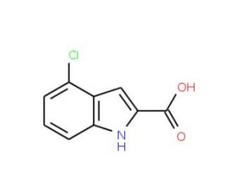 4-Chloro-1H-indole-2-carboxylic acid (CAS 24621-73-6) - chemical structure image