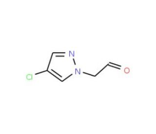 (4-Chloro-1H-pyrazol-1-yl)acetaldehyde - chemical structure image