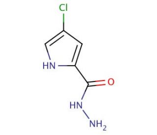 4-chloro-1H-pyrrole-2-carbohydrazide - chemical structure image