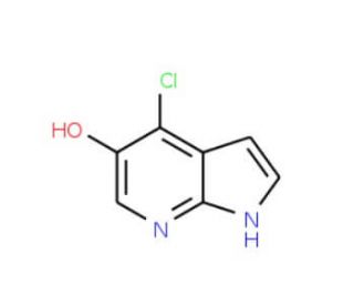4-Chloro-1H-pyrrolo[2,3-b]pyridin-5-ol (CAS 1020056-82-9) - chemical structure image
