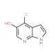 4-Chloro-1H-pyrrolo[2,3-b]pyridin-5-ol (CAS 1020056-82-9) - chemical structure image