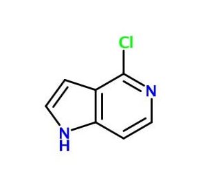 4-Chloro-1H-pyrrolo[3,2-c]pyridine (CAS 60290-21-3) - chemical structure image