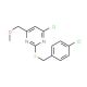 4-Chloro-2-[(4-chlorobenzyl)sulfanyl]-6-(methoxymethyl)pyrimidine - chemical structure image