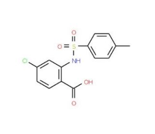 4-chloro-2-{[(4-methylphenyl)sulfonyl]amino}benzoic acid (CAS 31100-24-0) - chemical structure image