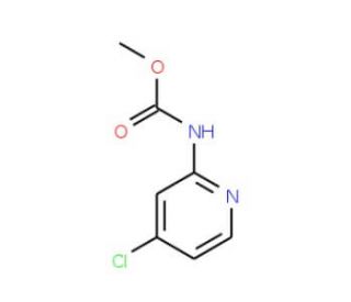 4-Chloro-2-[(methoxycarbonyl)amino]pyridine, 4-Chloro-2-(methoxycarbamido)pyridine (CAS 889676-38-4) - chemical structure ima