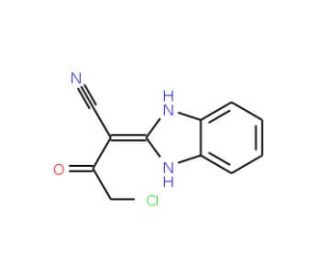 4-Chloro-2-(1,3-dihydro-benzoimidazol-2-ylidene)-3-oxo-butyronitrile - chemical structure image