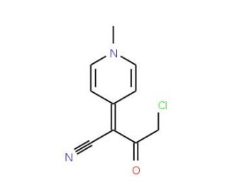 4-chloro-2-(1-methylpyridin-4(1H)-ylidene)-3-oxobutanenitrile - chemical structure image