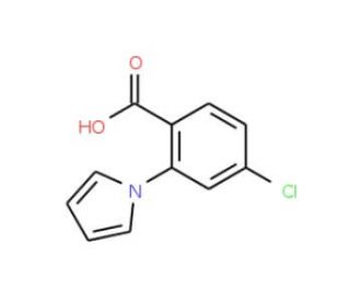 4-chloro-2-(1H-pyrrol-1-yl)benzoic acid - chemical structure image