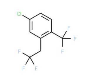 4-Chloro-2-(2,2,2-trifluoroethyl)-1-(trifluoromethyl)benzene - chemical structure image