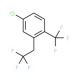 4-Chloro-2-(2,2,2-trifluoroethyl)-1-(trifluoromethyl)benzene - chemical structure image