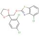 4-chloro-2-((2-(2,4-dichlorophenyl)-1,3-dioxolan-2-yl)methoxy)benzo[d]thiazole - chemical structure image