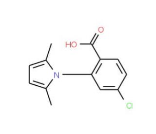 4-Chloro-2-(2,5-dimethyl-pyrrol-1-yl)-benzoic acid - chemical structure image
