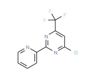 4-Chloro-2-(2-pyridinyl)-6-(trifluoromethyl)-pyrimidine - chemical structure image