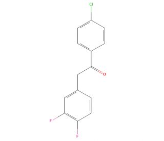 4&prime;-Chloro-2-(3,4-difluorophenyl)acetophenone (CAS 1373156-53-6) - chemical structure image