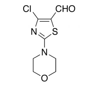 4-Chloro-2-(4-morpholinyl)-5-thiazolecarboxaldehyde (CAS 129880-84-8) - chemical structure image