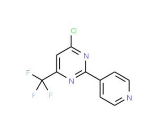 4-Chloro-2-(4-pyridinyl)-6-(trifluoromethyl)-pyrimidine - chemical structure image