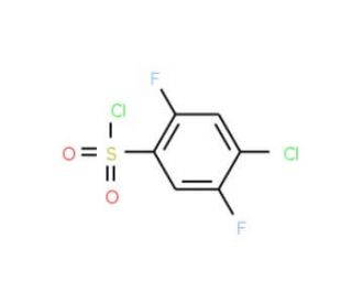 4-Chloro-2,5-difluorobenzenesulfonyl chloride (CAS 286932-78-3) - chemical structure image
