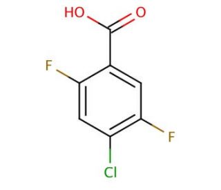 4-Chloro-2,5-difluorobenzoic acid (CAS 132794-07-1) - chemical structure image
