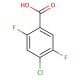 4-Chloro-2,5-difluorobenzoic acid (CAS 132794-07-1) - chemical structure image